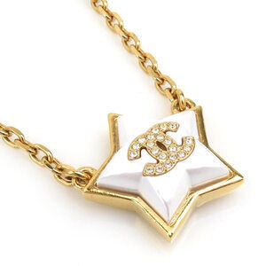 CHANEL White Necklace